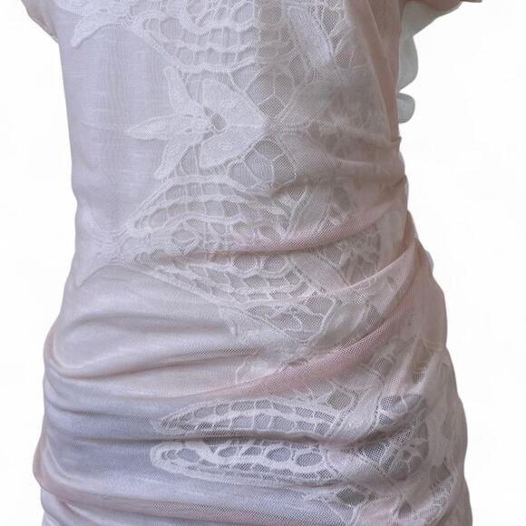 Vintage y2k light pink short sleeve top - Picture 2 of 7